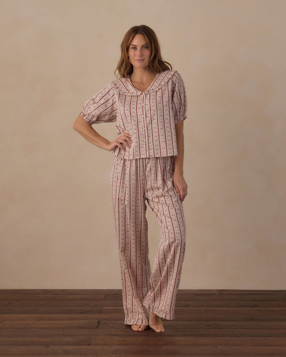 Women's Ruffle Candy Cane Pj's