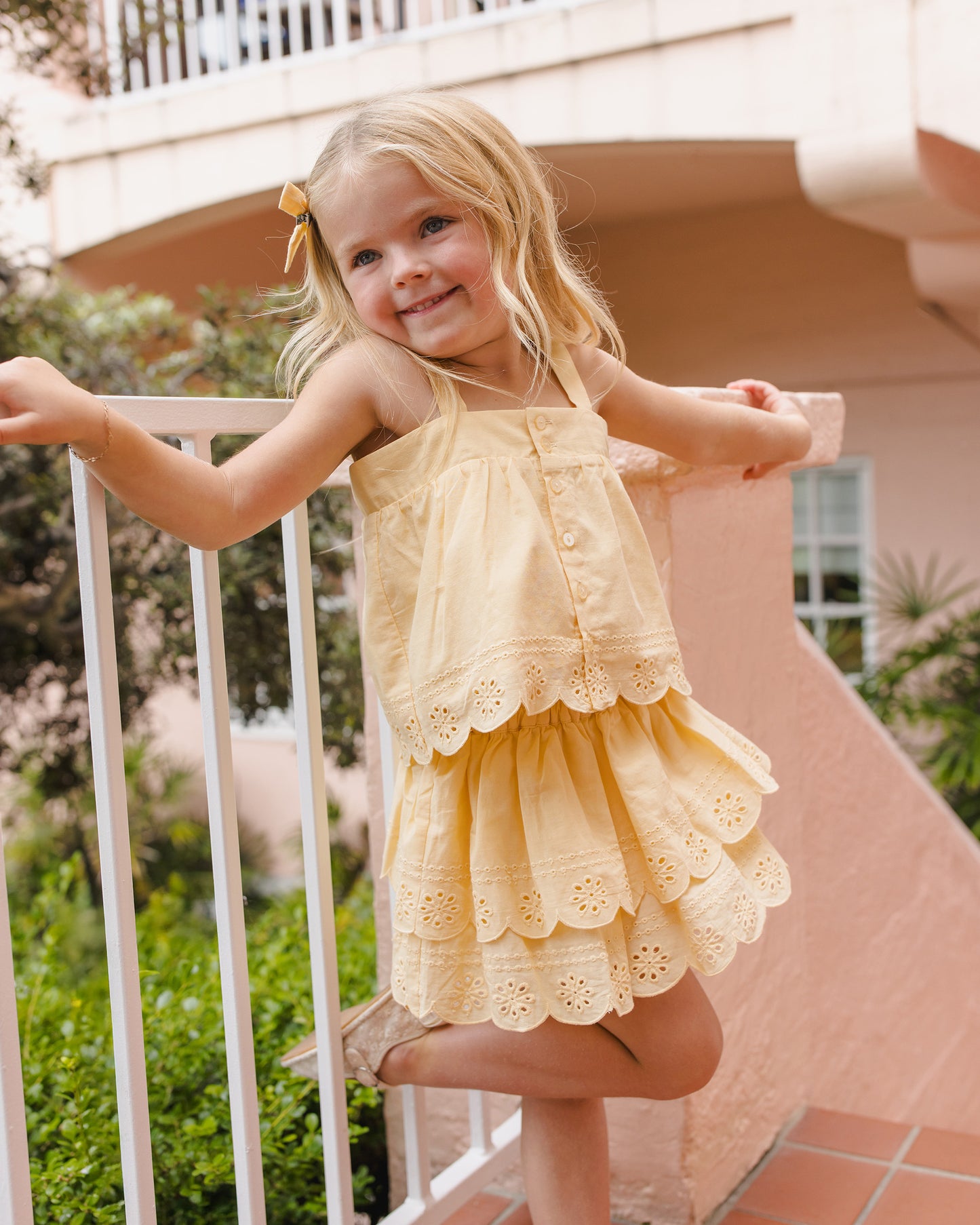 Rose Mini Skirt - Lemon