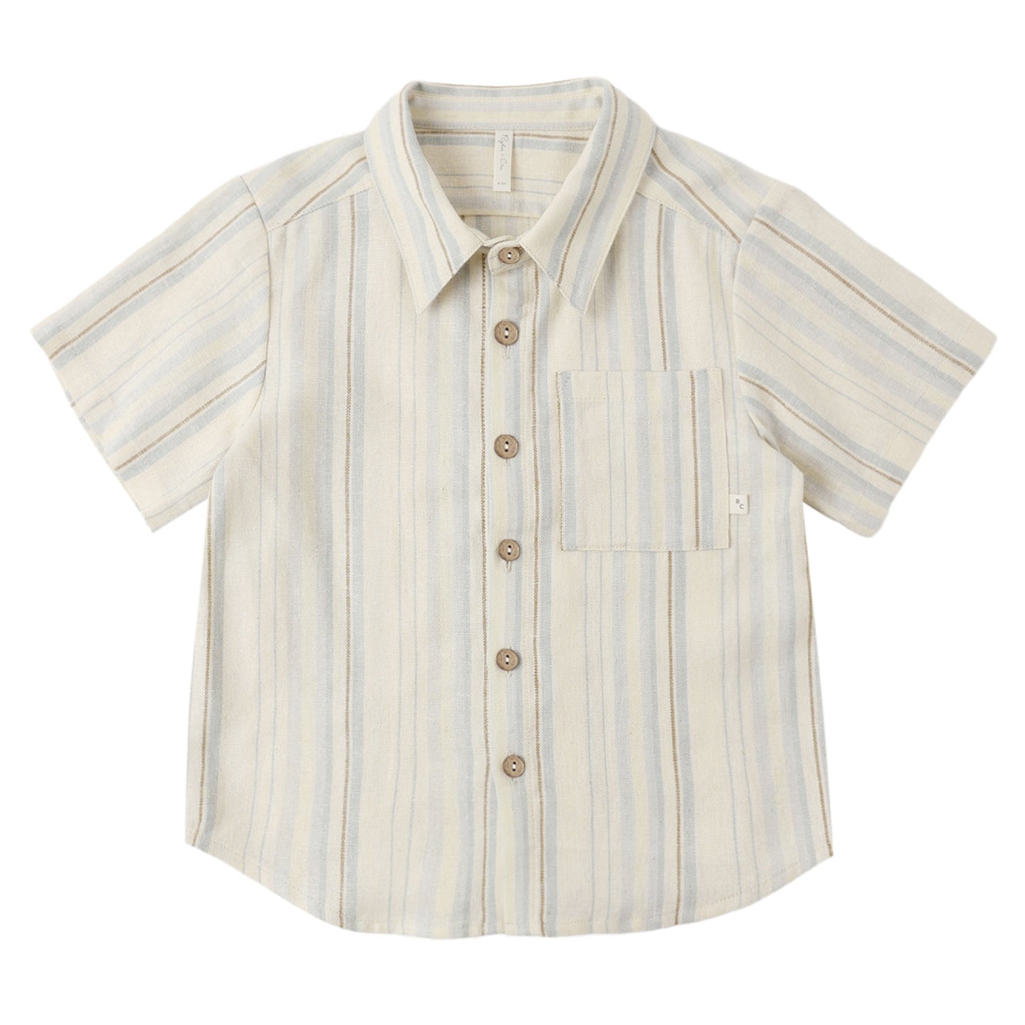 Collared S/S Shirt - Sea Stripe