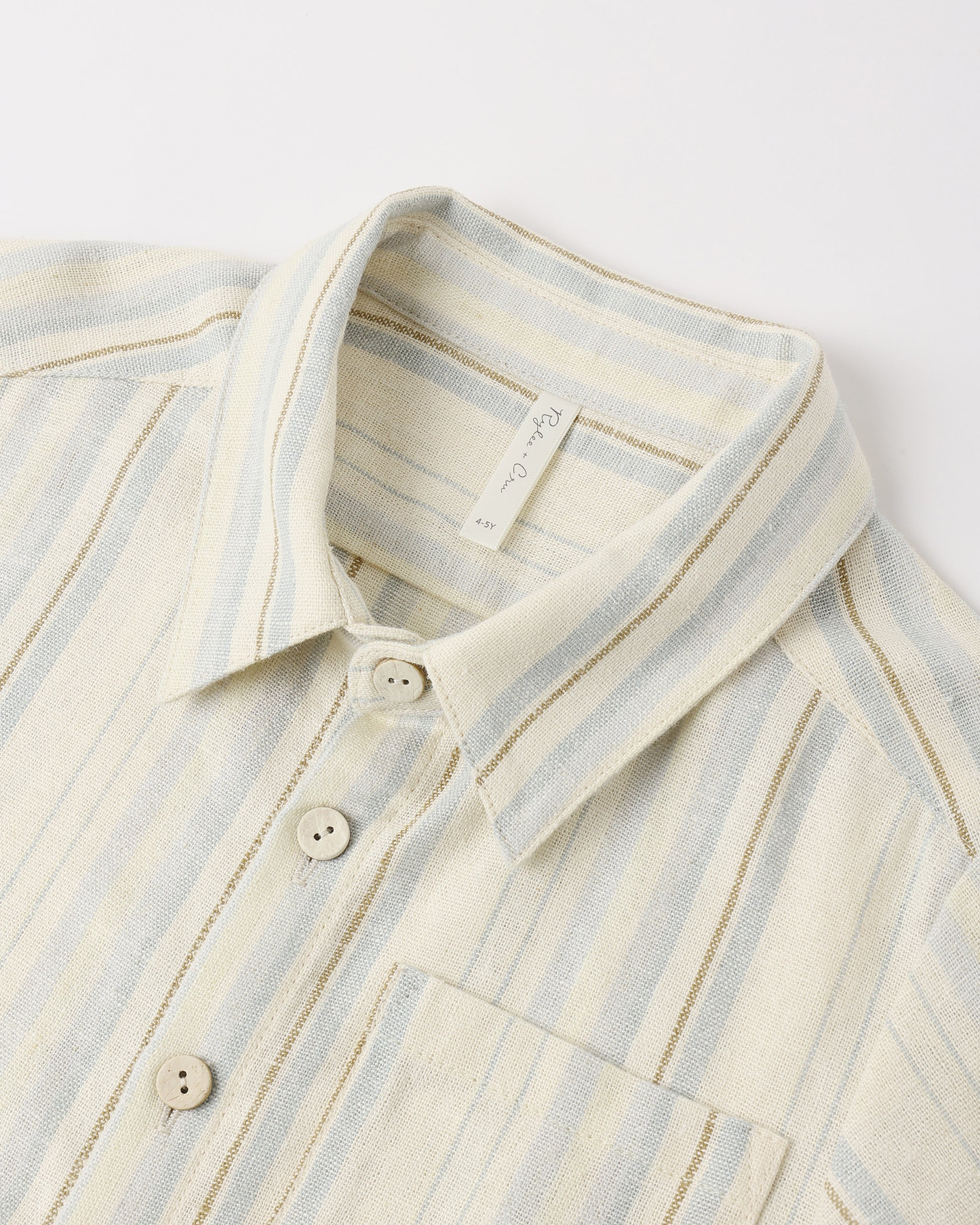 Collared S/S Shirt - Sea Stripe