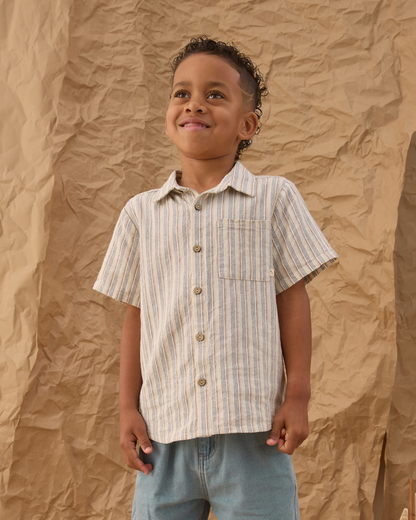Collared S/S Shirt - Nautical Stripe