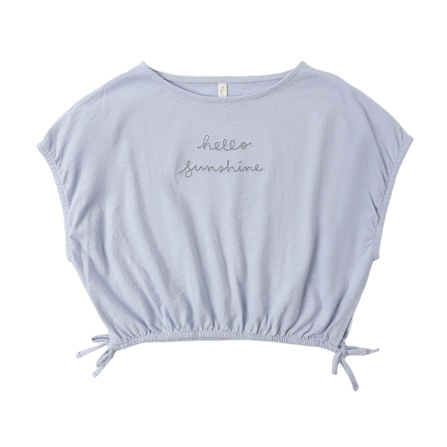 Cropped Cinch Tee - Hello Sunshine