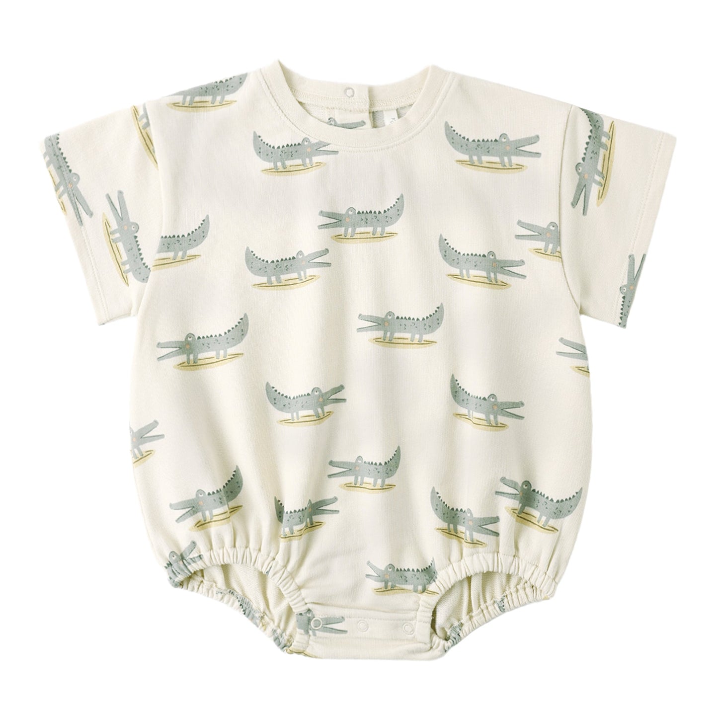 Relaxed Bubble Romper - Alligators