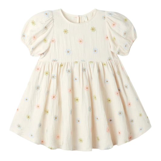 Marley Dress - Emb. Daisies