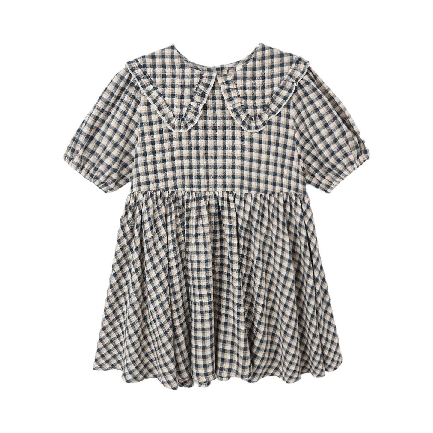 Camille Dress - Navy Check