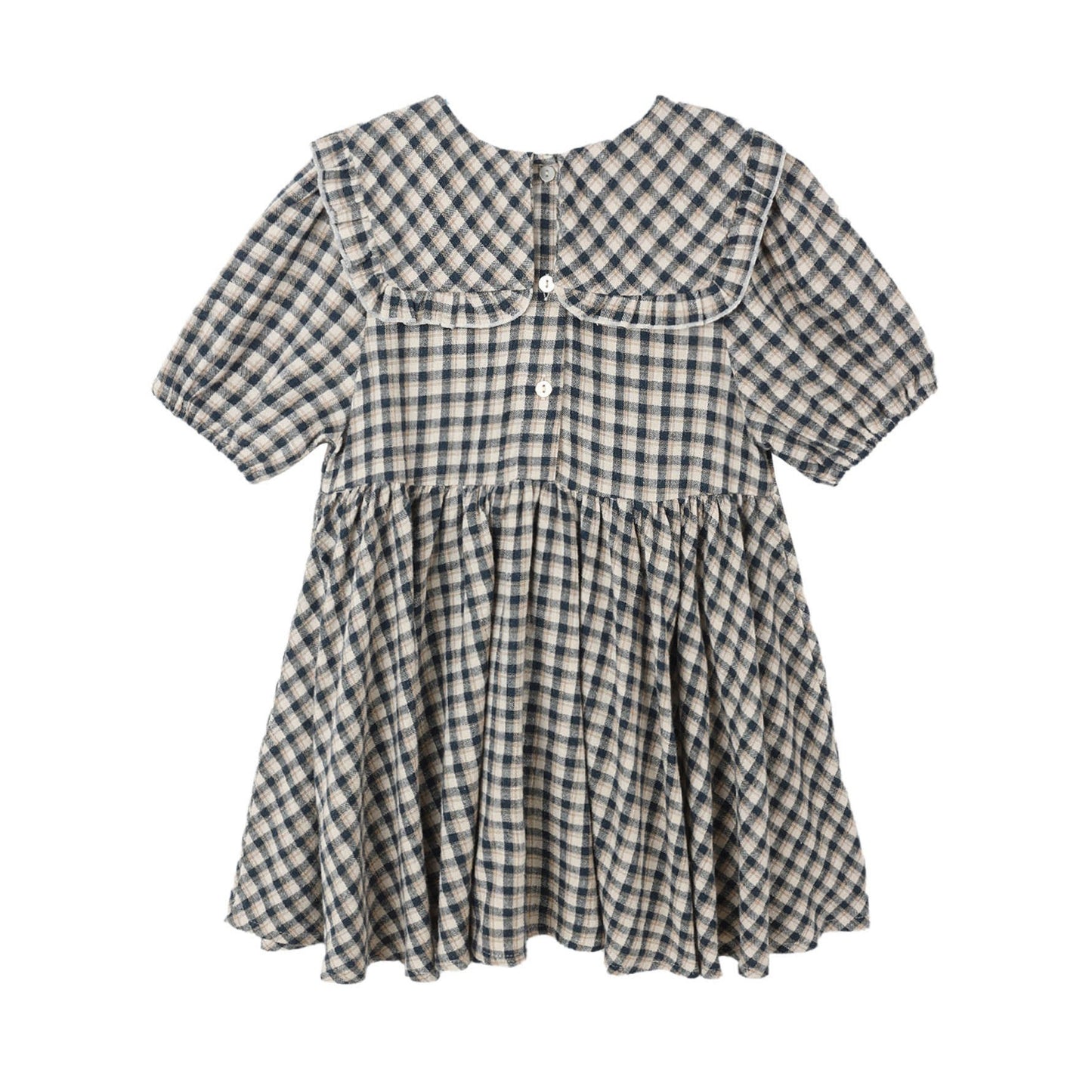Camille Dress - Navy Check