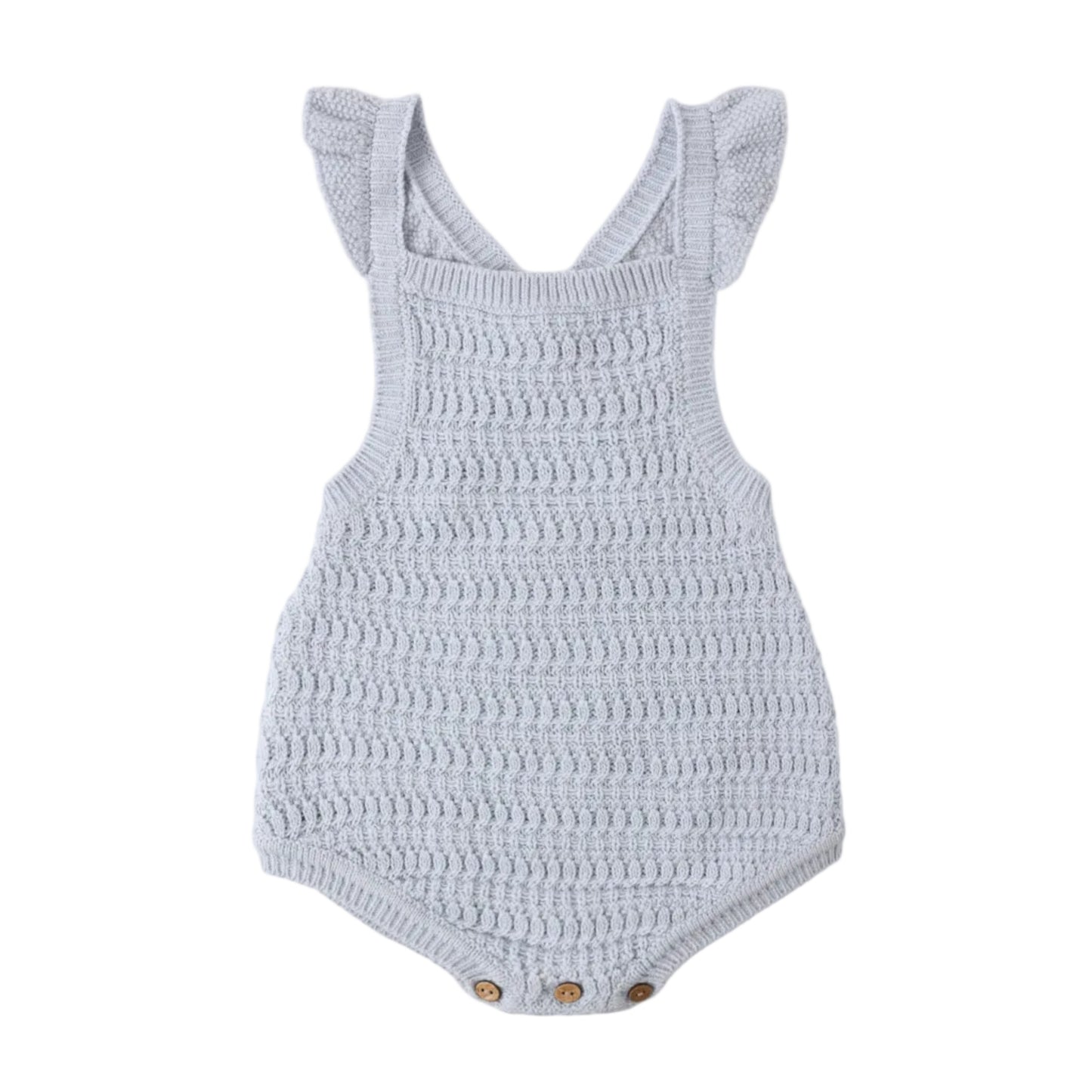 Crochet Romper - Periwinkle