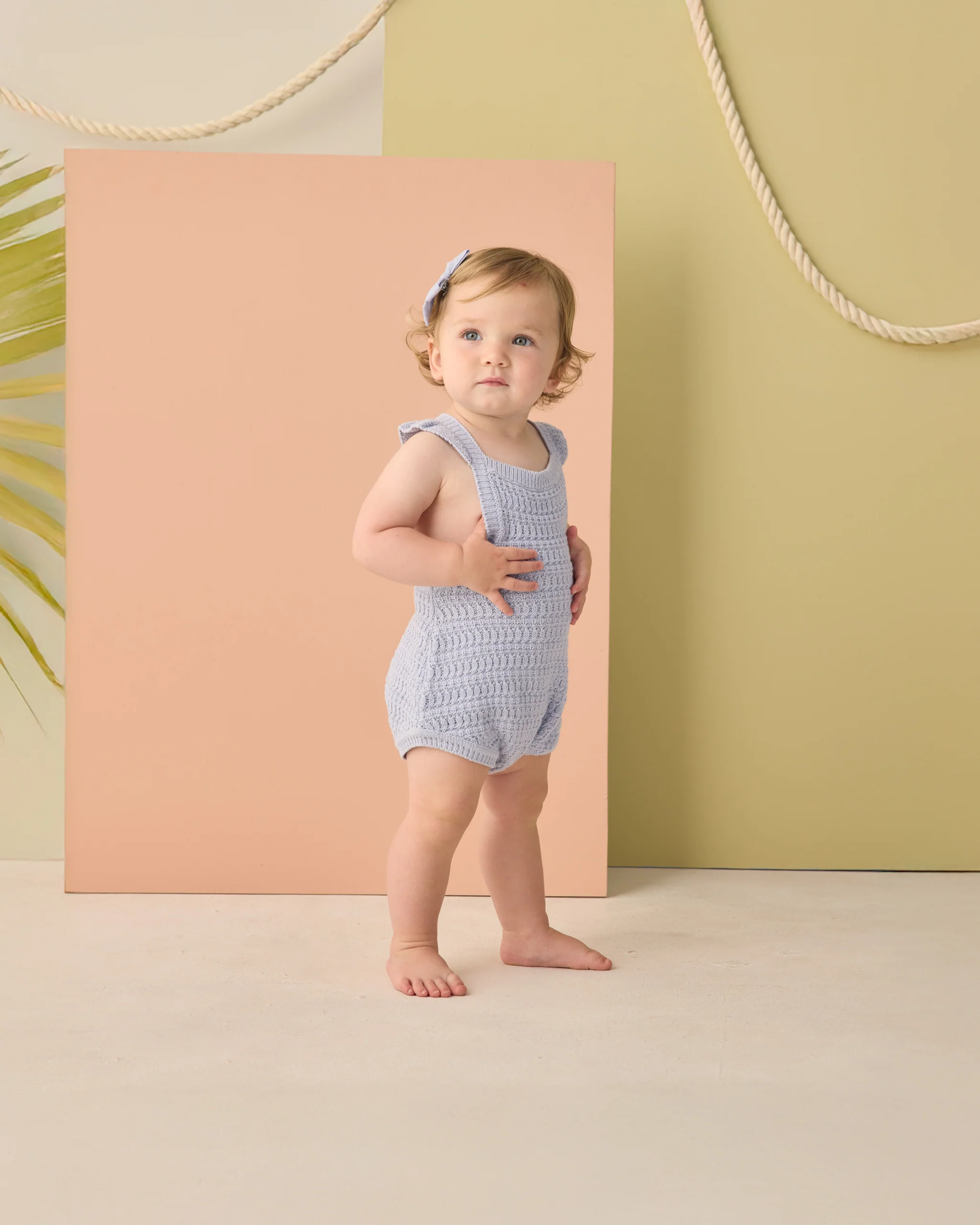 Crochet Romper - Periwinkle