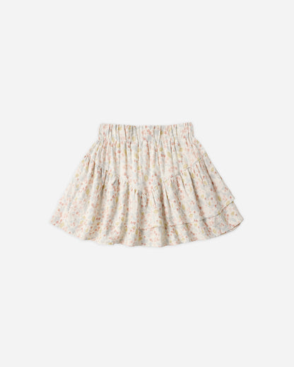 Tiered Mini Skirt - Summer Garden