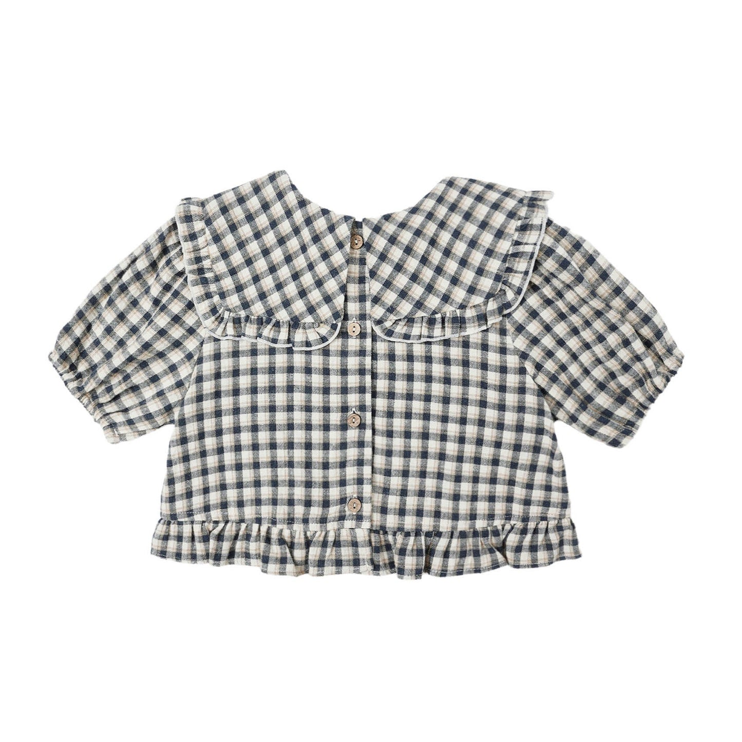 Prairie Blouse - Navy Check