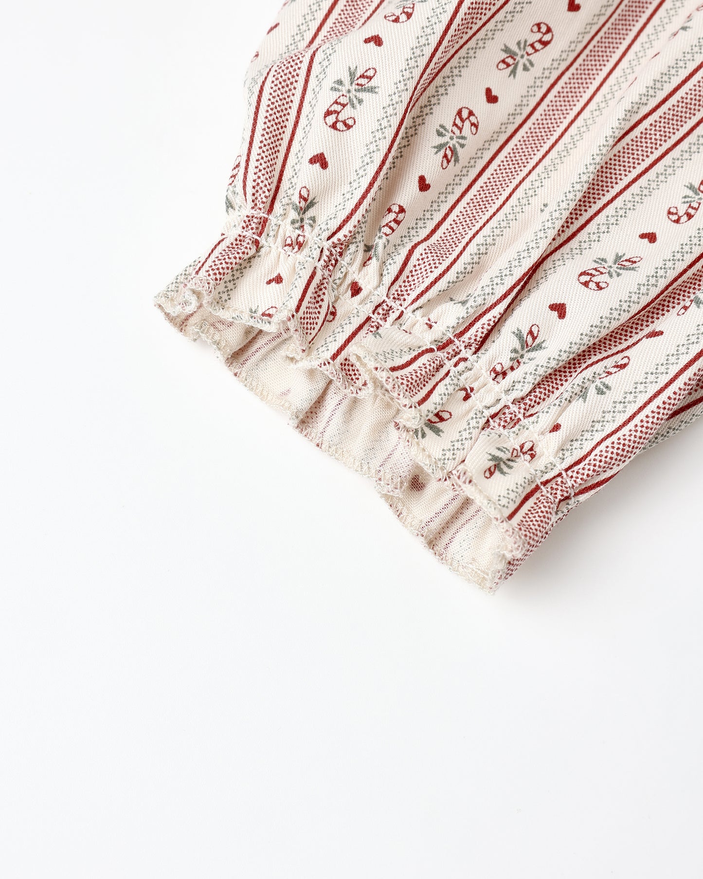 Ruffle PJs - Candy Cane Stripe