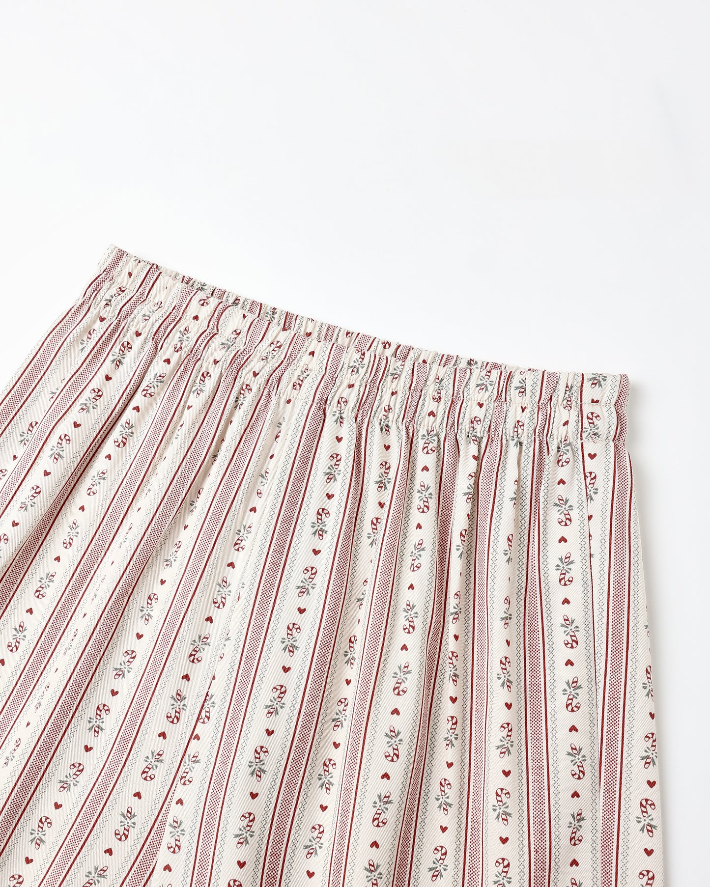 Ruffle PJs - Candy Cane Stripe