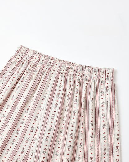 Ruffle PJs - Candy Cane Stripe