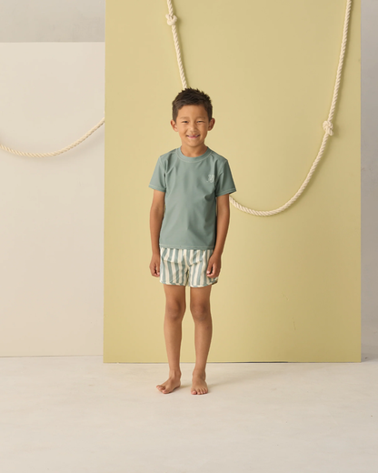 S/S Rashguard - Sea Green