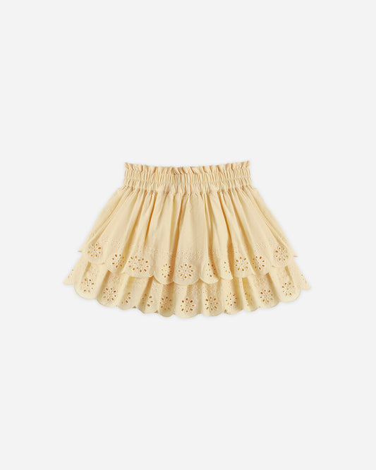 Rose Mini Skirt - Lemon