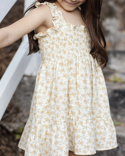 Sutton Dress - Yellow Floral