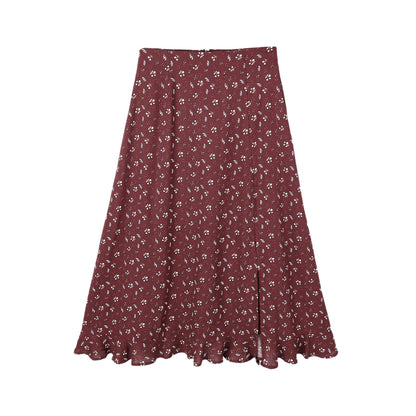Midi Skirt - Harvest Berry