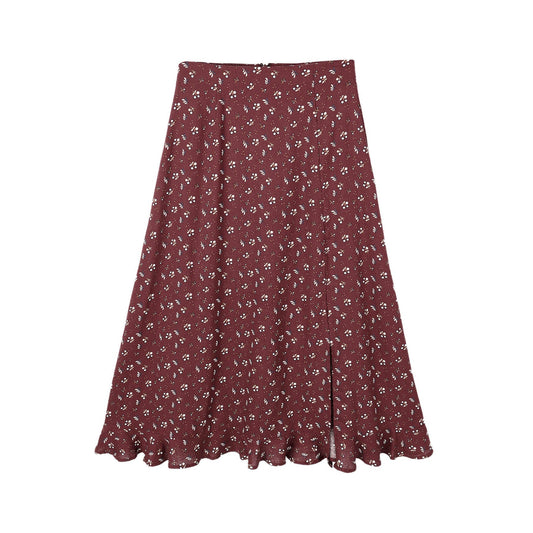 Midi Skirt - Harvest Berry