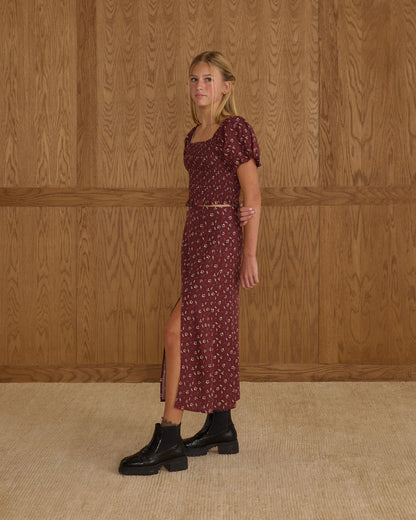 Midi Skirt - Harvest Berry
