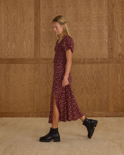 Midi Skirt - Harvest Berry