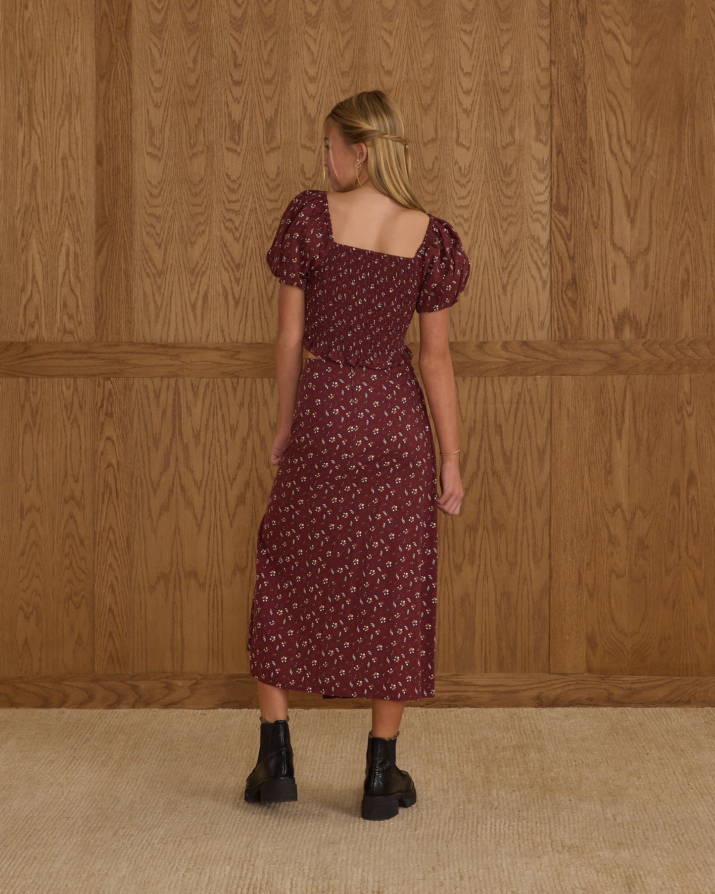 Midi Skirt - Harvest Berry
