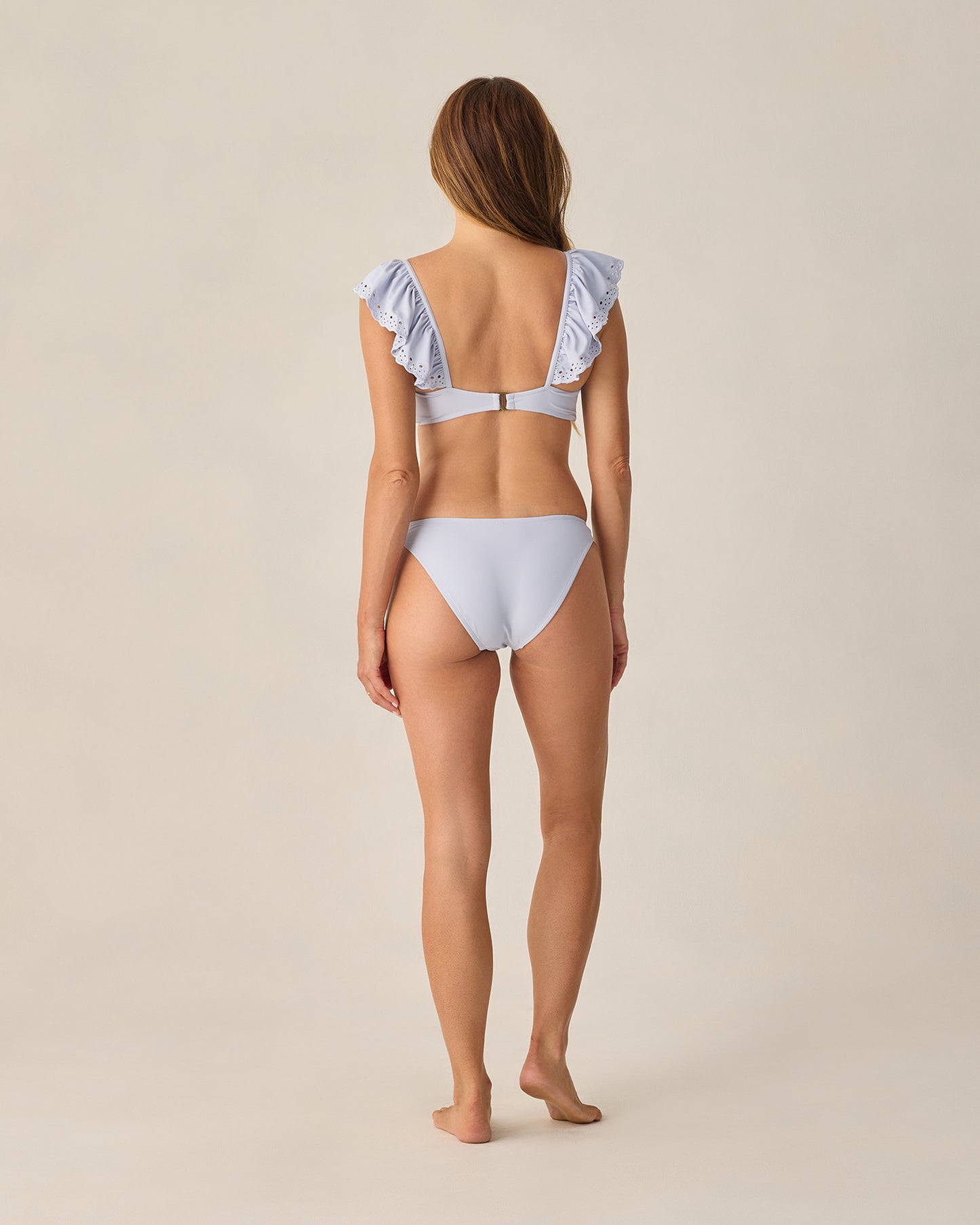 Ruffle Bandeau Bikini Top - Periwinkle