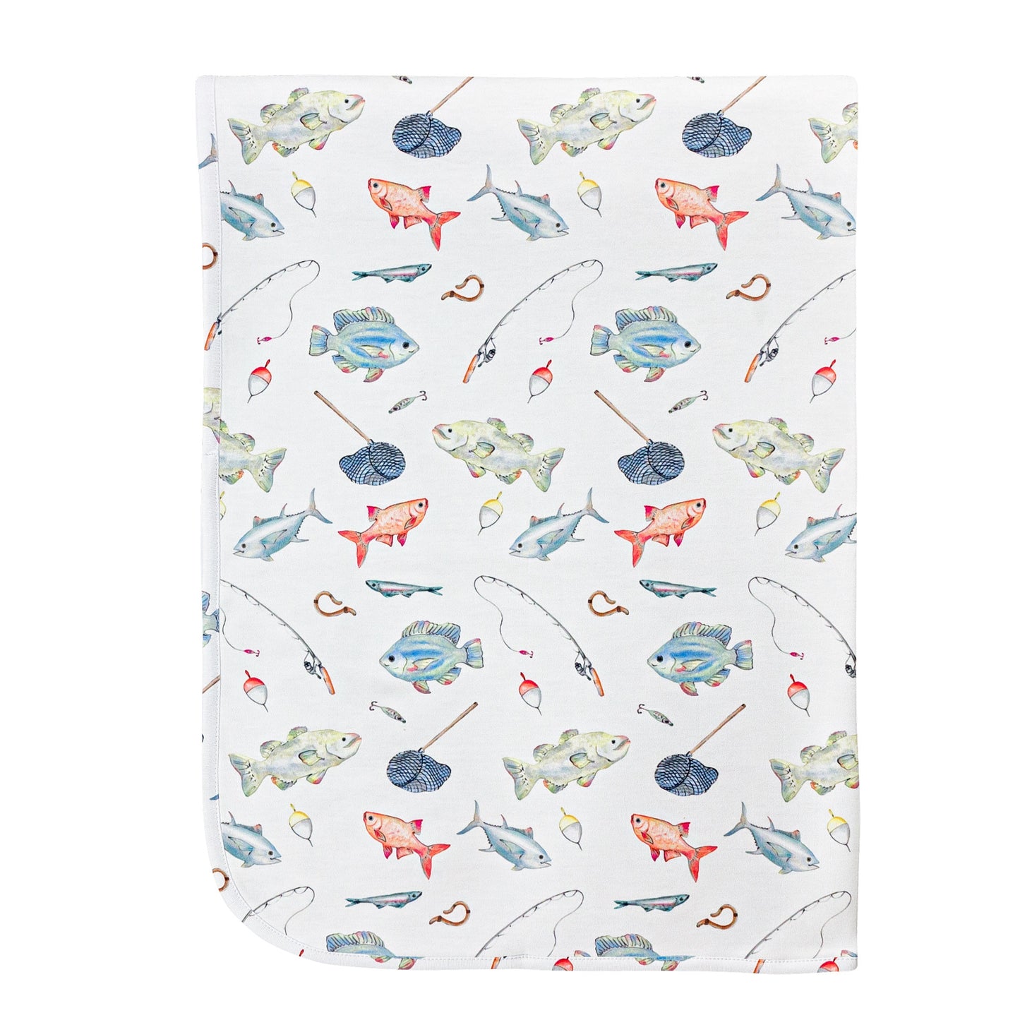 Fishing Day Receiving Blanket