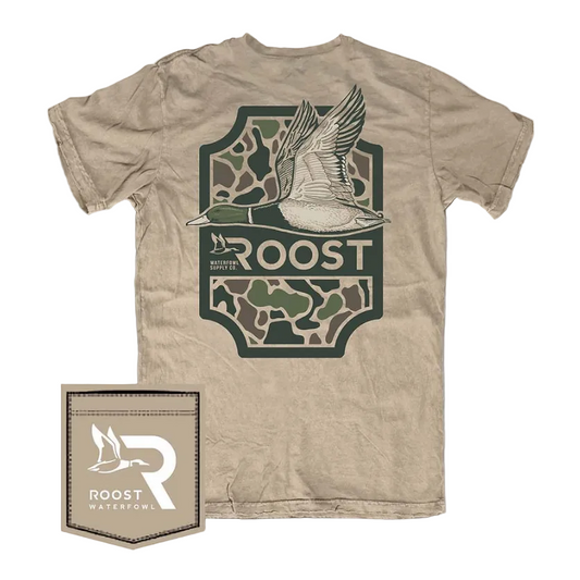 Roost Camo Shield Tee - Sand