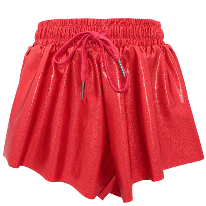 Shimmer Butterfly Short - Red