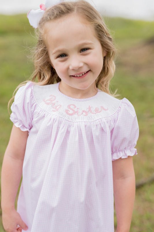 Savannah Dress - Smocked Big Sister