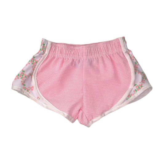 Check Shorts W/ Trellis Sides