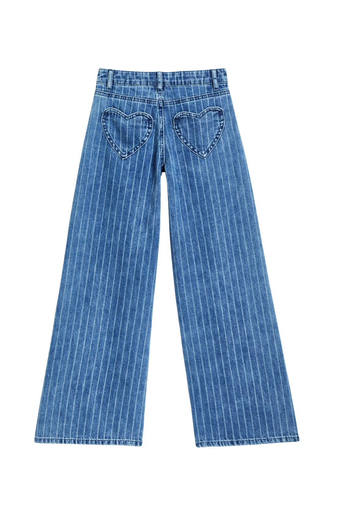 Heart Patch Pocket Wide Leg
