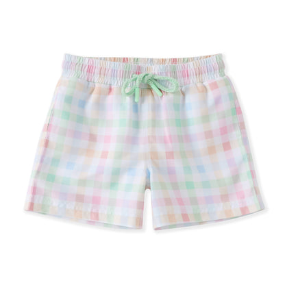 Plaid Swim Trunk