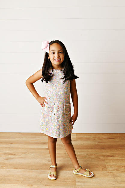 Watercolor Garden Pocket Dress