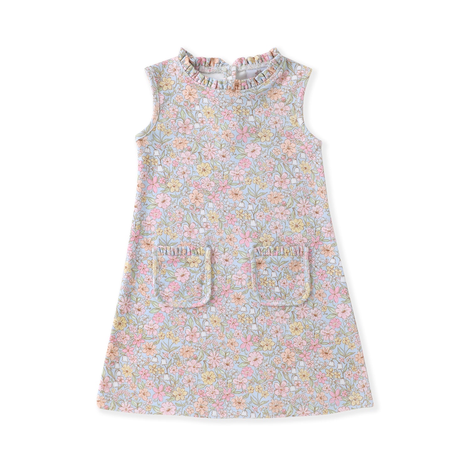 Watercolor Garden Pocket Dress