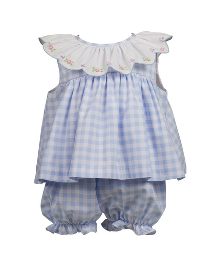 Colby Check Bloomer Set