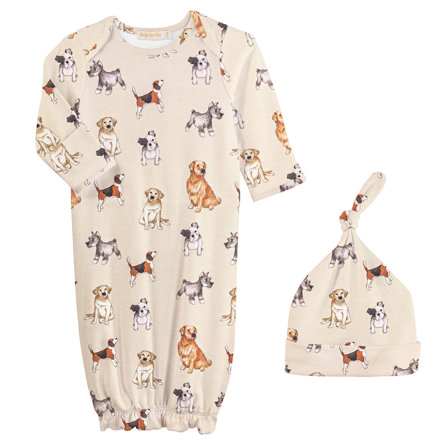Good Puppy Gown & Hat Set