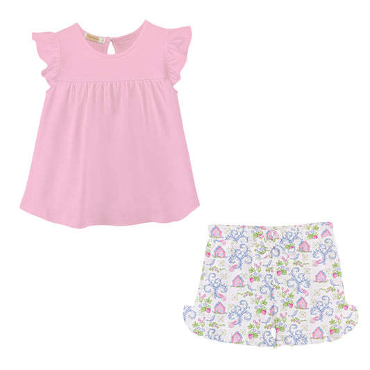 Cottage Charm Tee & Short Set-34329