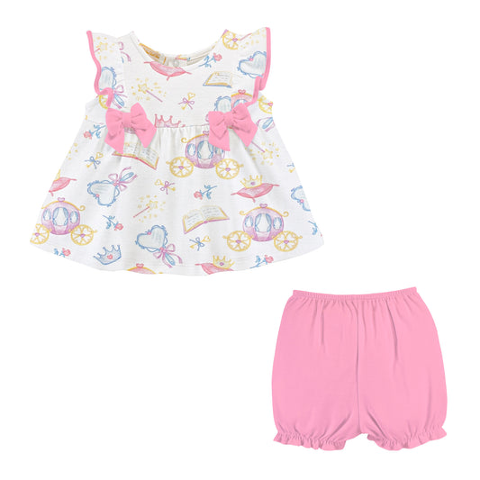 Bow Blouse Short Set-Once upon a Time