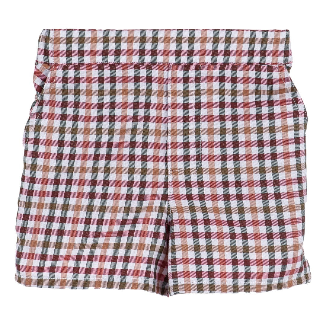 Cider Checks Boy Short Set