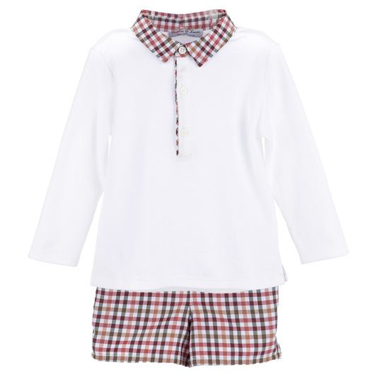 Cider Checks Boy Short Set