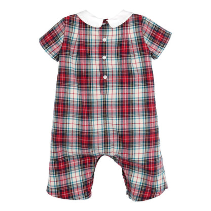 Gingerbread Plaid Boy Longall