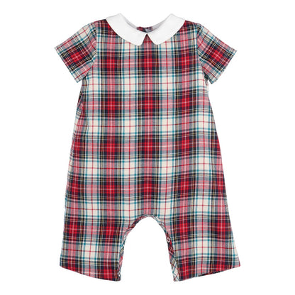 Gingerbread Plaid Boy Longall