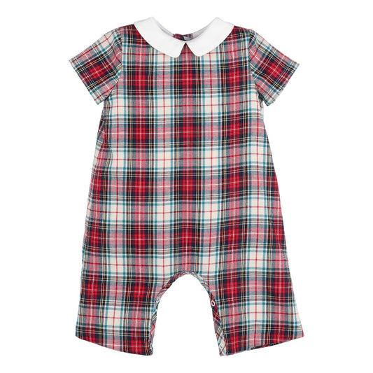 Gingerbread Plaid Boy Longall