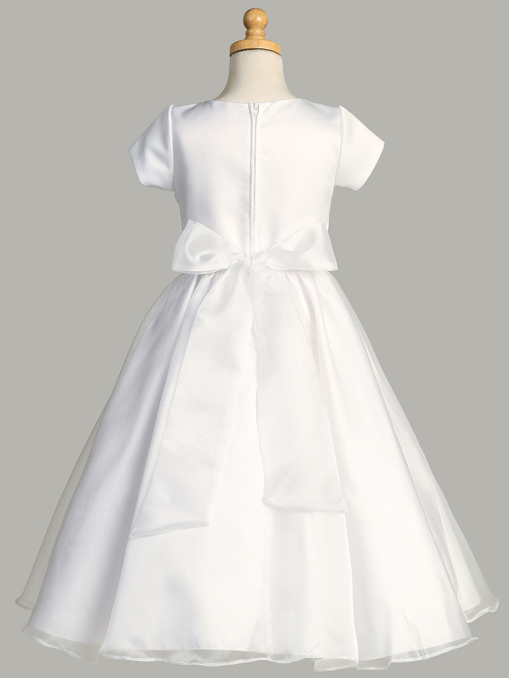 Satin & Crystal Organza Dress - SP200