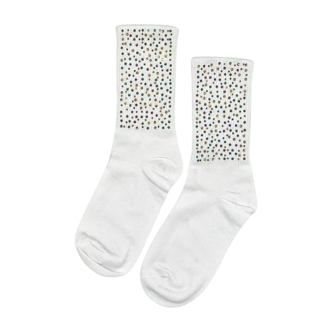 Mardi Gras Stone Socks