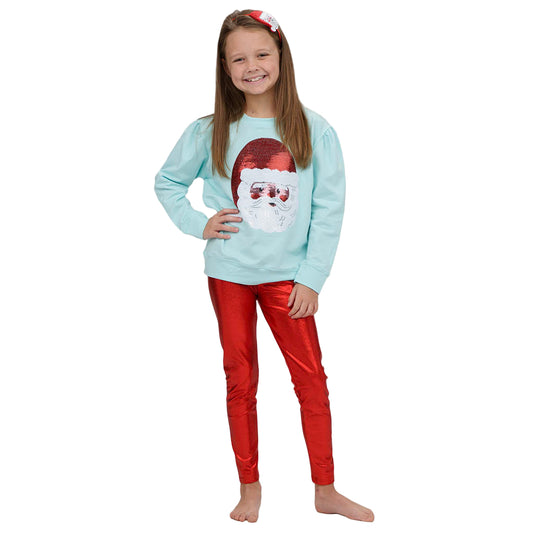 Shimmer Legging - Red