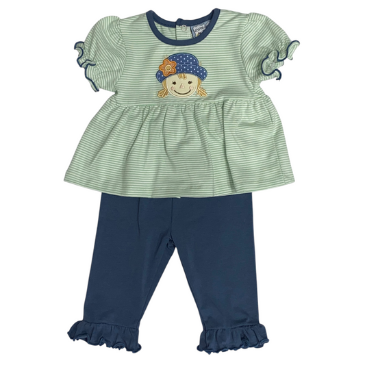 Scarecrow Applique Legging Set