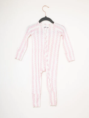 Sleep Romper - Sweet Vine Pink