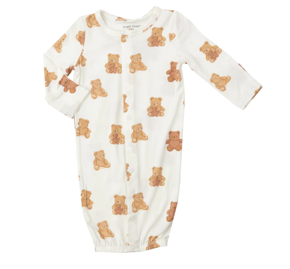 Teddy Bears Convertible Gown (0-3M)